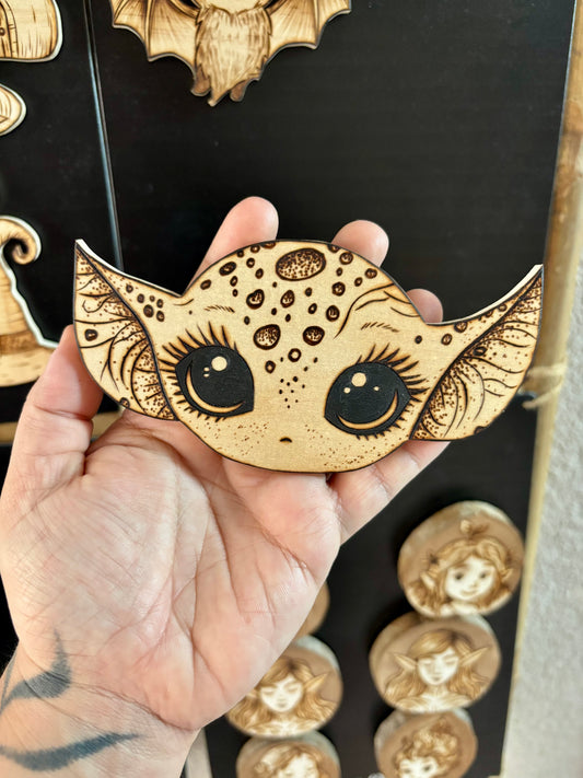 MAGNET EN BOIS PETIT ELFE DES EAUX