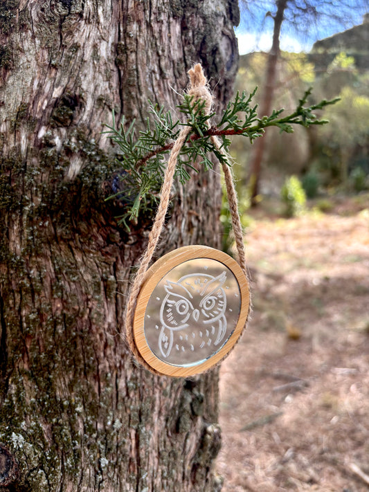 PETIT MIROIR ENCHANTÉ HIBOU