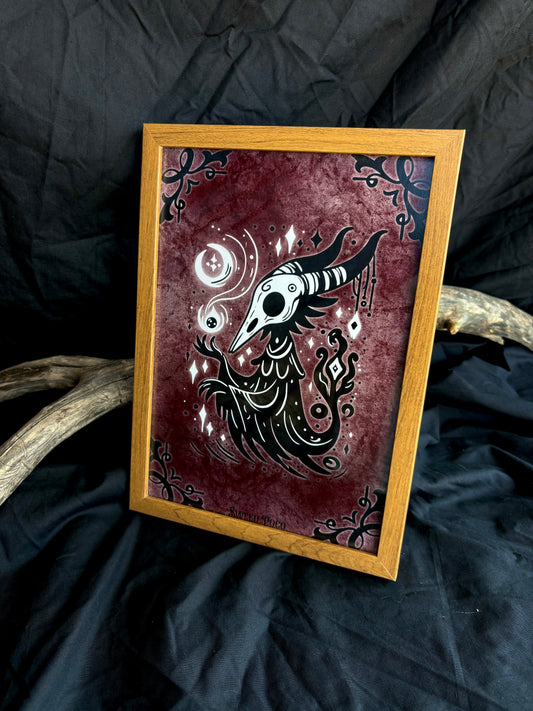 AFFICHE A4 "Le Corbeau Magicien"