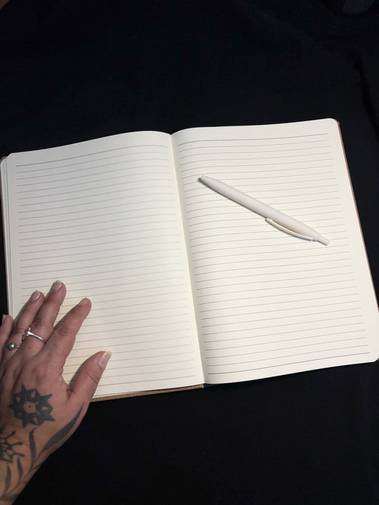 CARNET EN LIEGE FLEURS (Grand format 18x25cm)