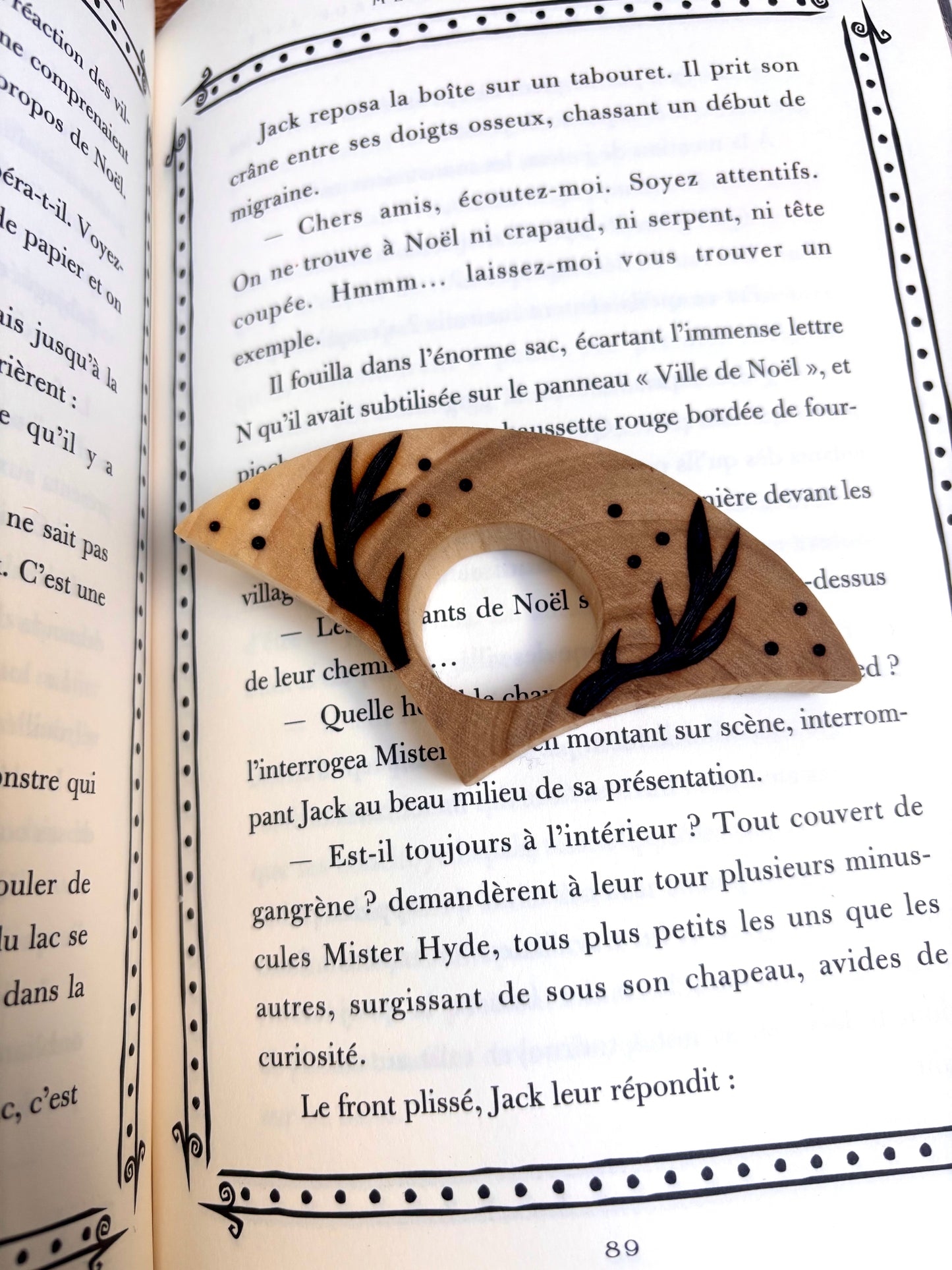 BAGUE DE LECTURE BOIS DE CERF