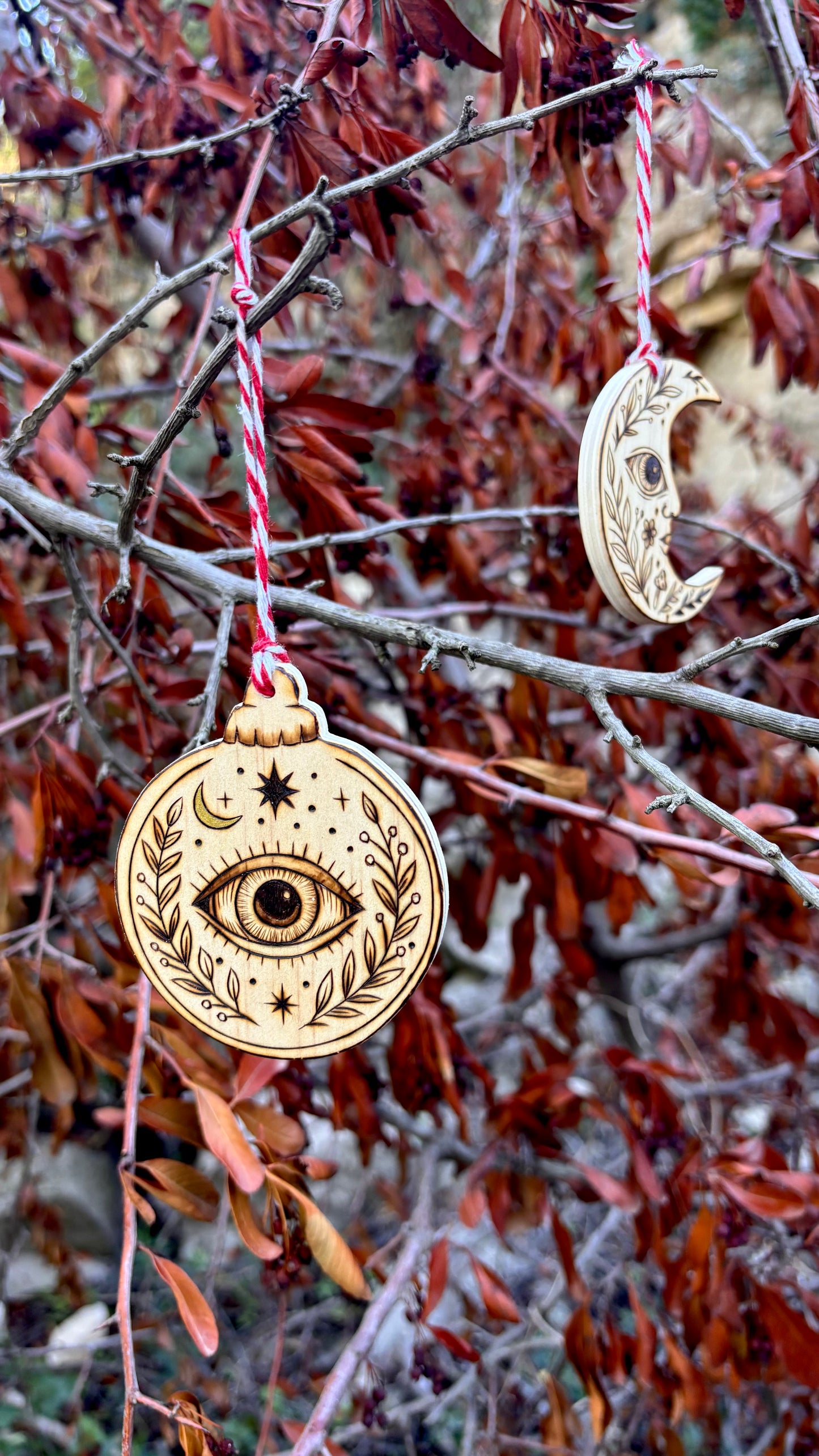 DECORATION DE SAPIN - Lune visage