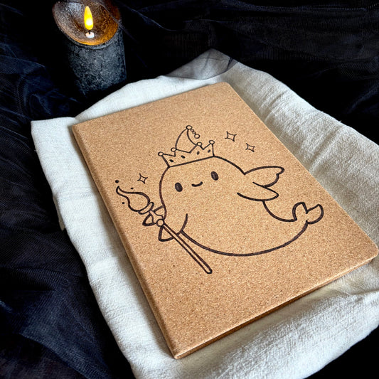 CARNET EN LIEGE BALEINE (Grand format 18x25cm)