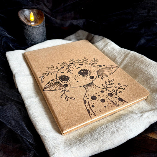 CARNET EN LIEGE PETIT ELFE (Grand format 18x25cm)