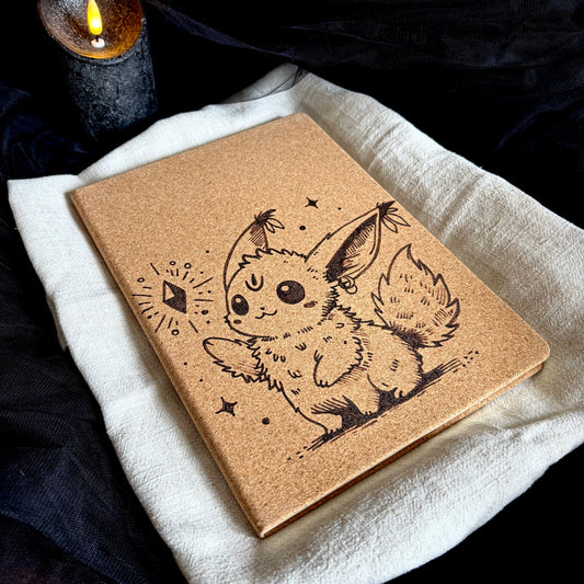 CARNET EN LIEGE PETIT RENARD (Grand format 18x25cm)