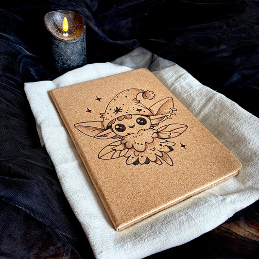 CARNET EN LIEGE PETITE FÉE (Grand format 18x25cm)