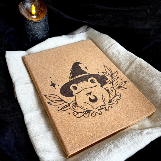 CARNET EN LIEGE GRENOUILLE (Grand format 18x25cm)