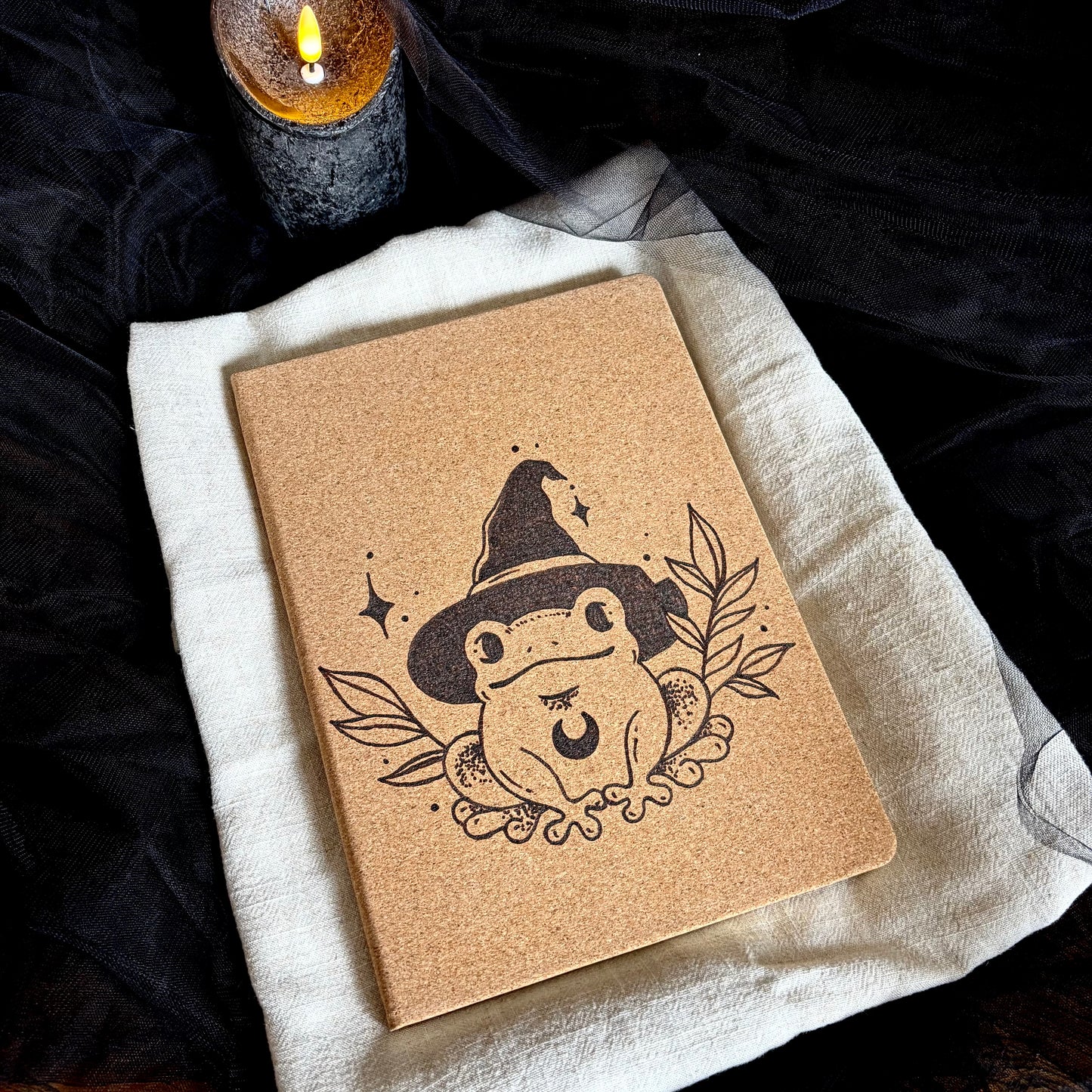CARNET EN LIEGE GRENOUILLE (Grand format 18x25cm)