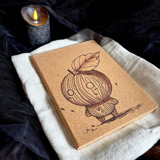 CARNET EN LIEGE PETIT FEUILLU (Grand format 18x25cm)