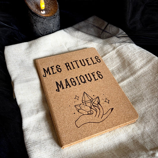 CARNET EN LIEGE RITUELS MAGIQUES (Format moyen 13x18cm)
