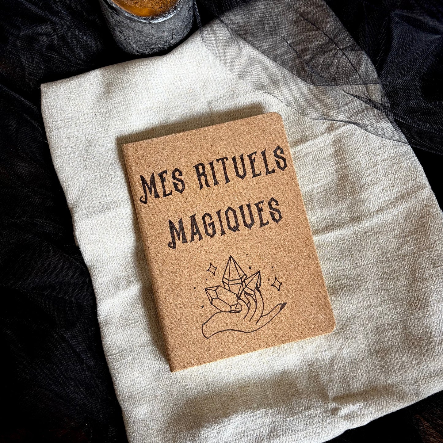 CARNET EN LIEGE RITUELS MAGIQUES (Format moyen 13x18cm)