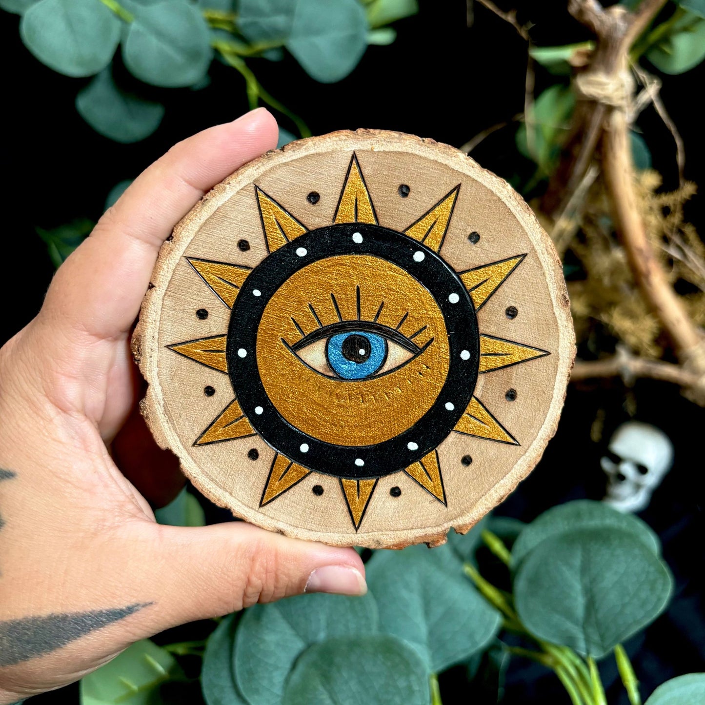 MAXI MAGNET EN BOIS OEIL SACRÉ