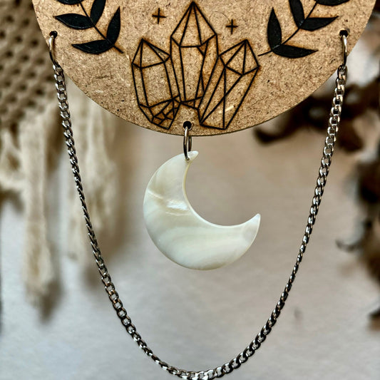 TALISMAN DE SORCIÈRE - Lune & cristaux 1