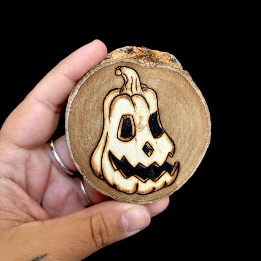 MAGNET EN BOIS CITROUILLE