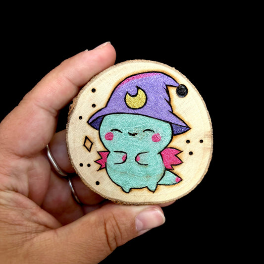 MAGNET EN BOIS MAGICIEN