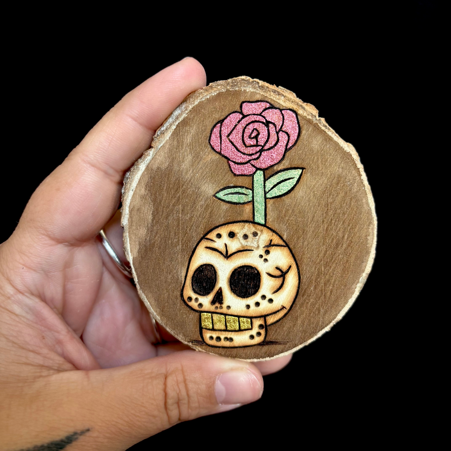 MAGNET EN BOIS CRANE & ROSE