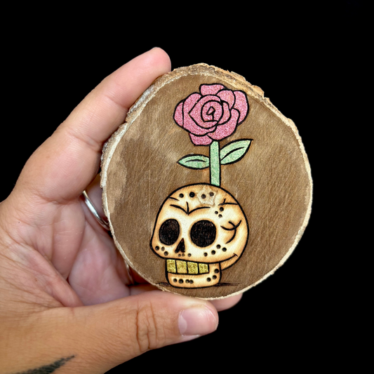 MAGNET EN BOIS CRANE & ROSE