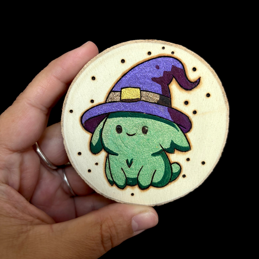 MAGNET EN BOIS PETIT VERT