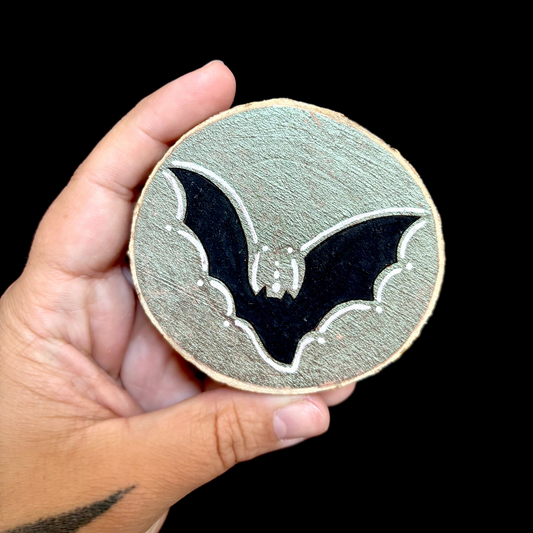 MAGNET EN BOIS CHAUVE SOURIS