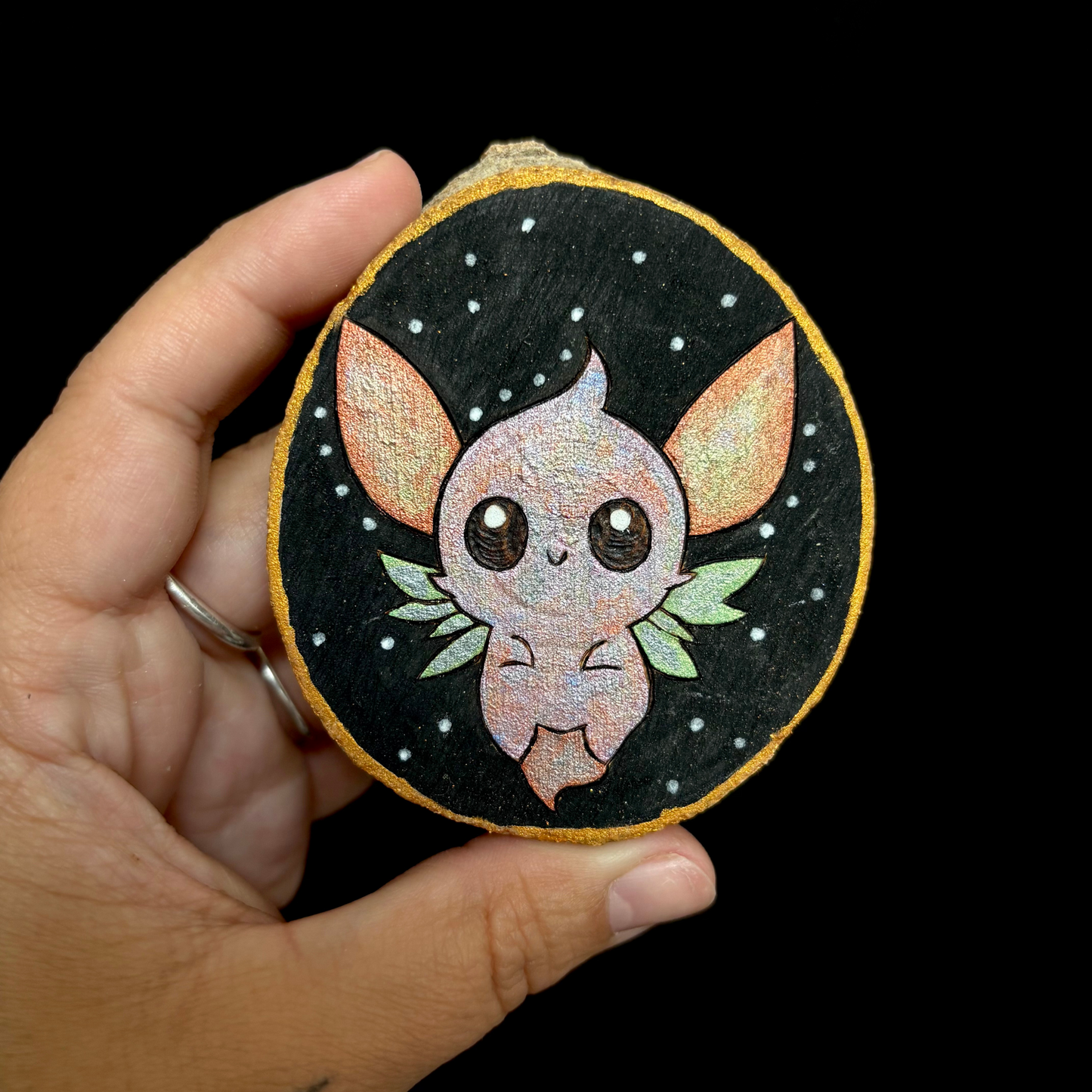 MAGNET EN BOIS CREATURE HOLO