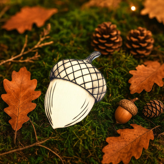 MAGNET EN BOIS GLAND D'AUTOMNE