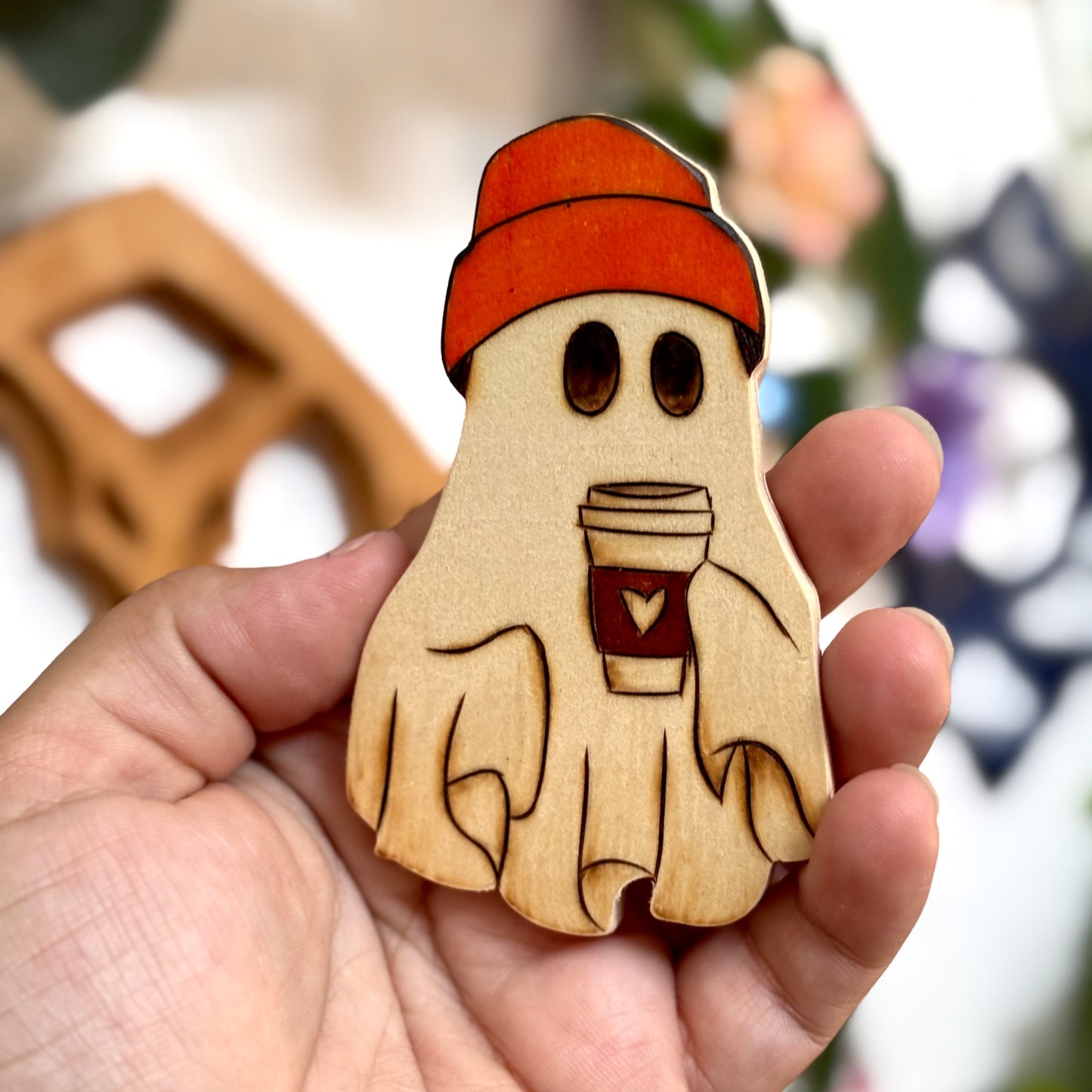 MAGNET EN BOIS TRIO FANTÔMES