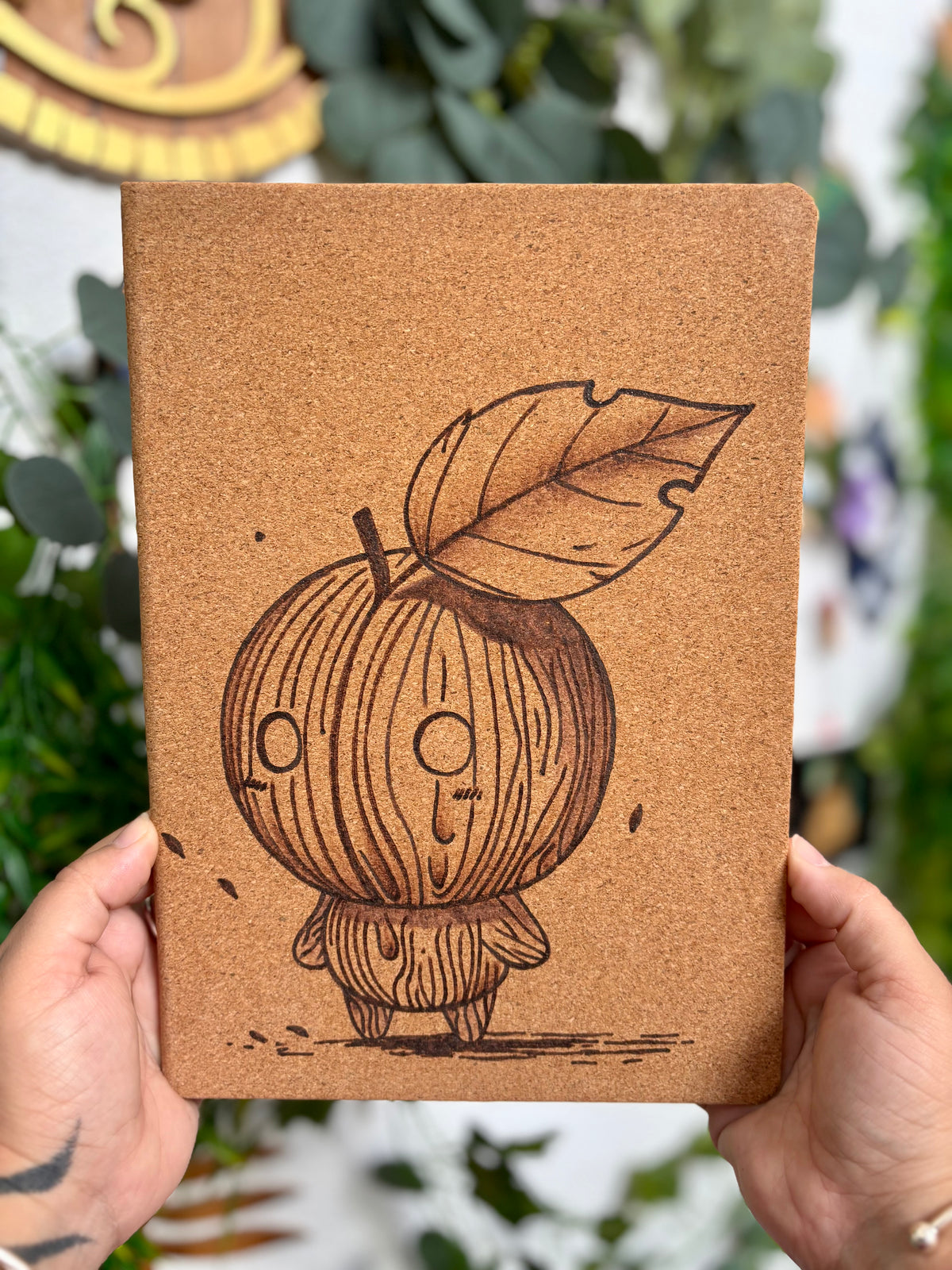 CARNET EN LIEGE PETIT FEUILLU (Grand format 18x25cm)