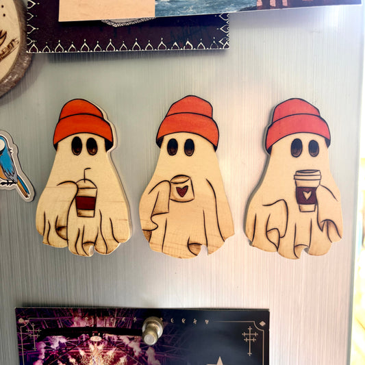MAGNET EN BOIS TRIO FANTÔMES