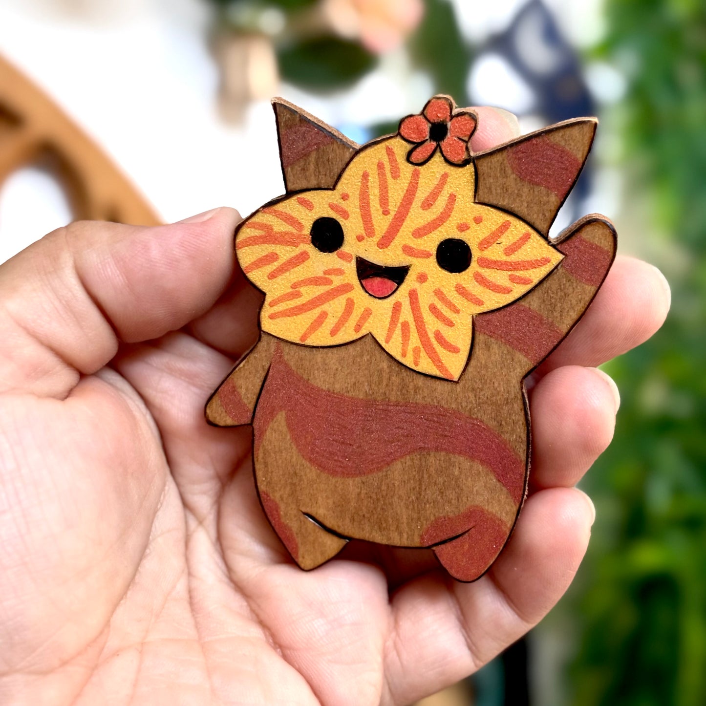 MAGNET EN BOIS KOROGU JAUNE