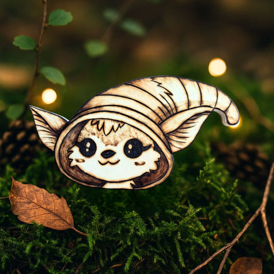 MAGNET EN BOIS PETIT RENARD DES BOIS