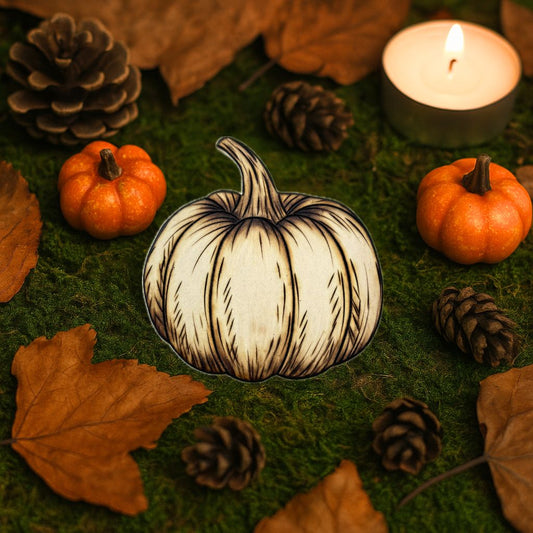 MAGNET EN BOIS CITROUILLE