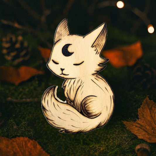 MAGNET EN BOIS RENARD