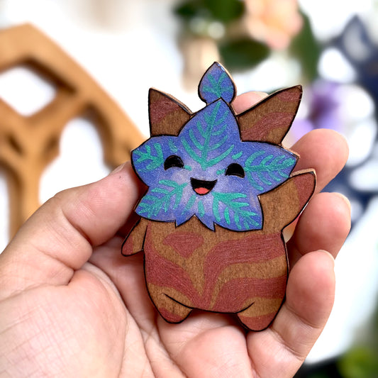 MAGNET EN BOIS KOROGU BLEU
