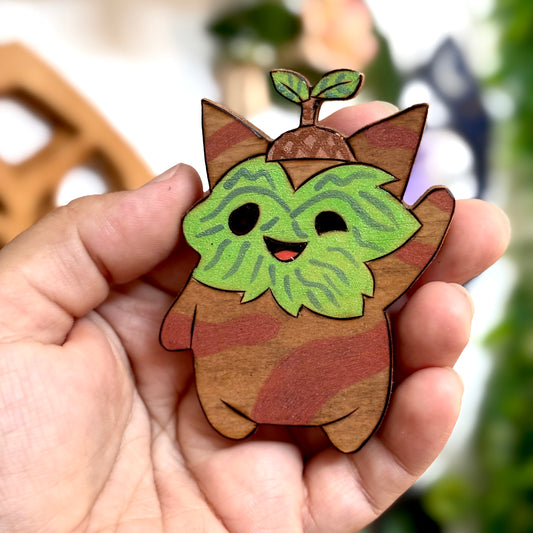 MAGNET EN BOIS KOROGU VERT