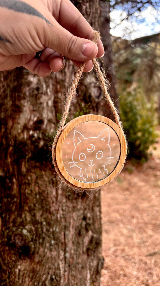 PETIT MIROIR ENCHANTÉ CHAT