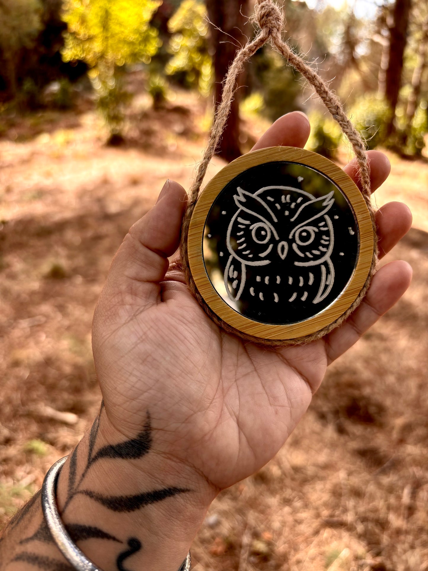 PETIT MIROIR ENCHANTÉ HIBOU