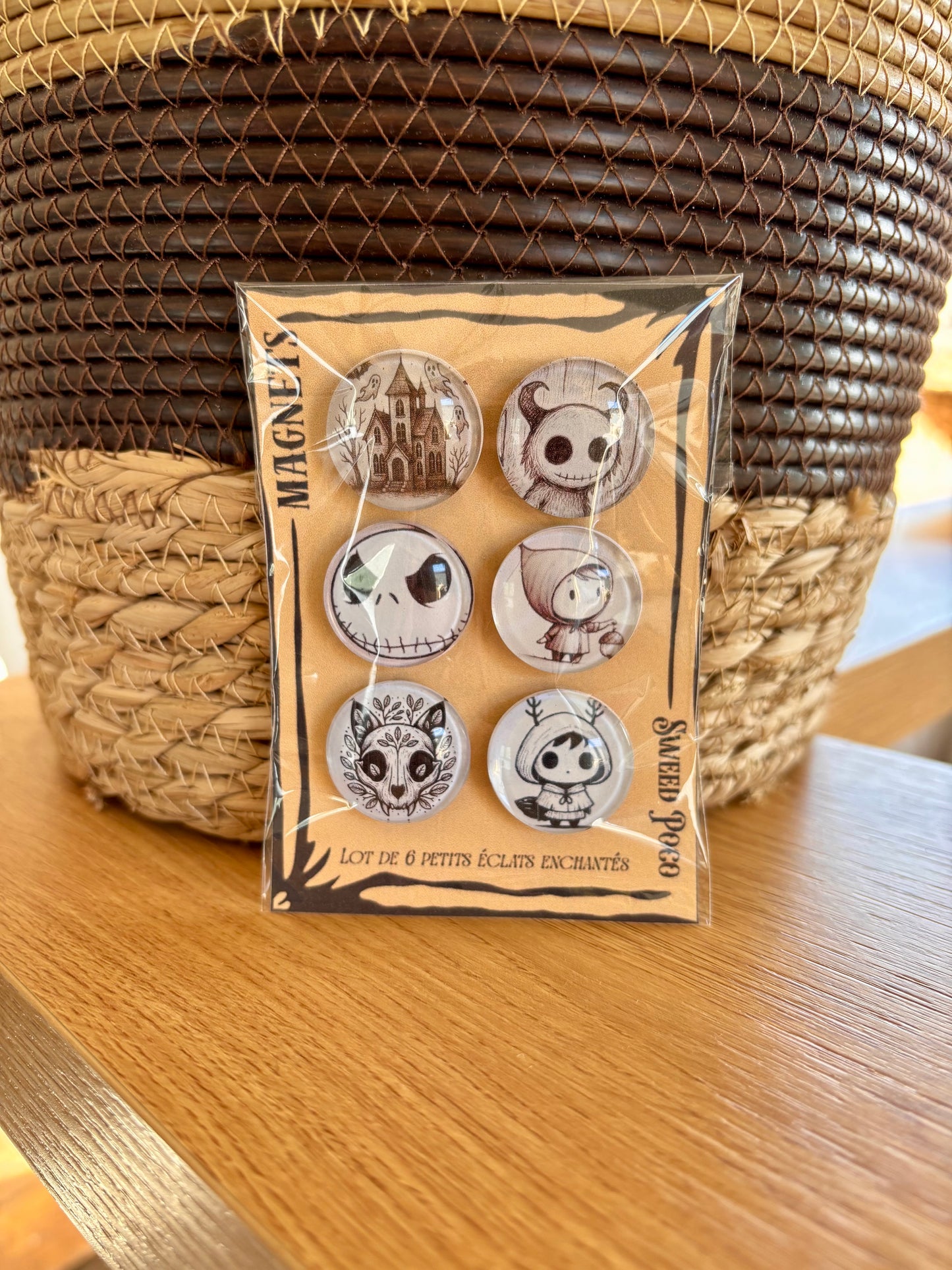 LOT DE 6 MINI MAGNETS MAGIQUES