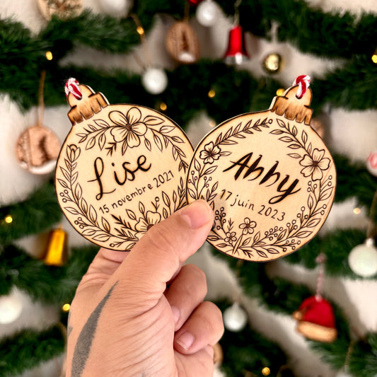 BOULES DE NOËL PERSONNALISÉES