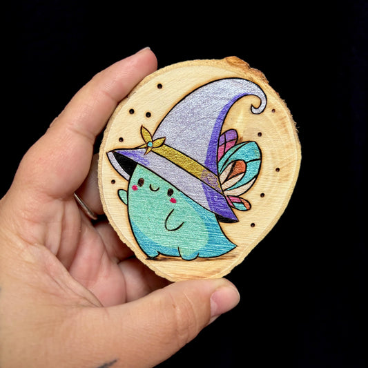MAGNET EN BOIS MAGICIEN