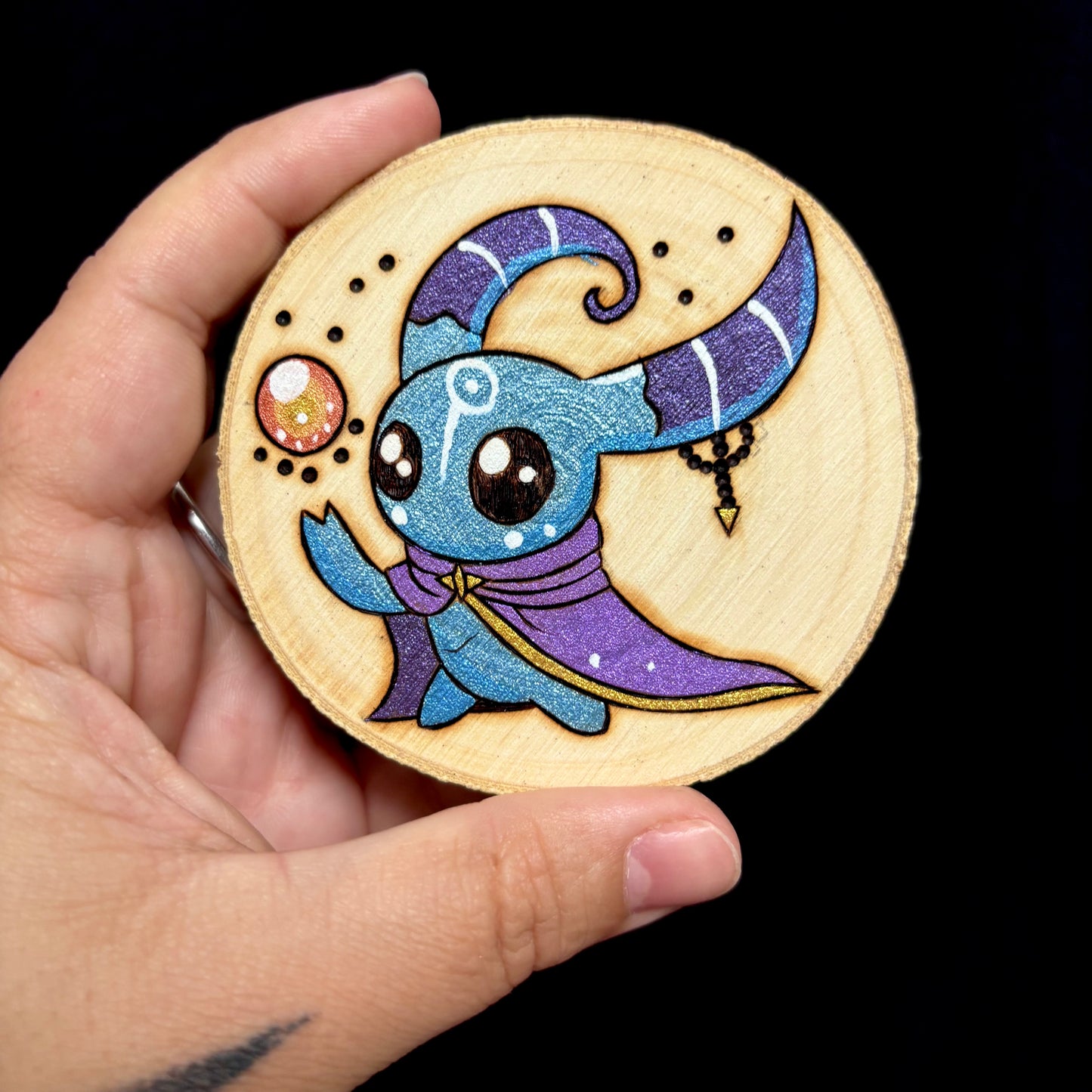 MAGNET EN BOIS MAGICIEN