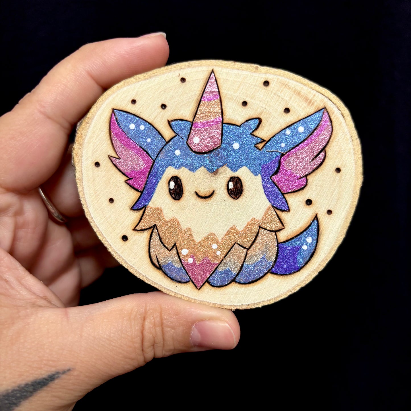 MAGNET EN BOIS LICORNOU