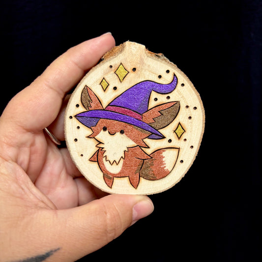 MAGNET EN BOIS PETIT RENARDEAU