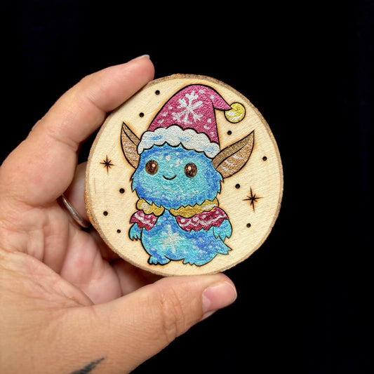 MAGNET EN BOIS SOURICEAU DE NOEL