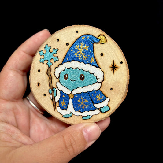 MAGNET EN BOIS CREATURE D'HIVER