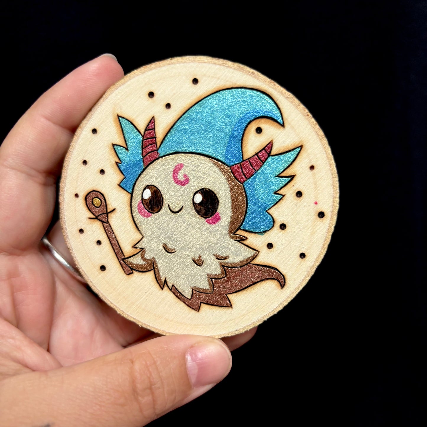 MAGNET EN BOIS MAGICIEN DES AIRS