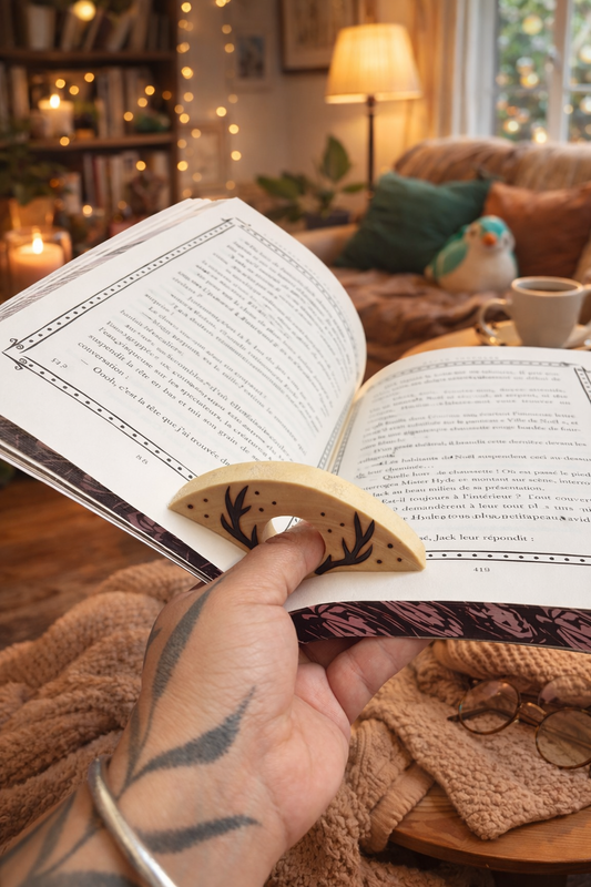 BAGUE DE LECTURE BOIS DE CERF