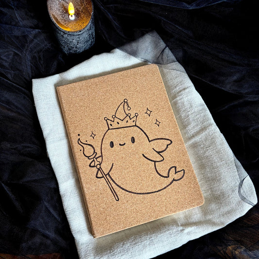 CARNET EN LIEGE BALEINE (Grand format 18x25cm)
