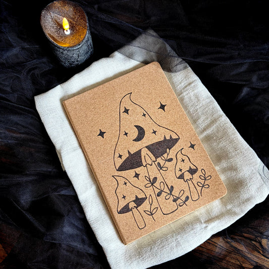 CARNET EN LIEGE CHAMPIGNONS (Grand format 18x25cm)