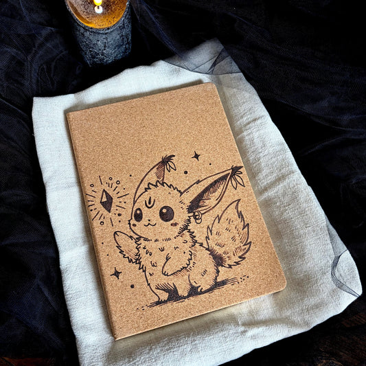 CARNET EN LIEGE PETIT RENARD (Grand format 18x25cm)