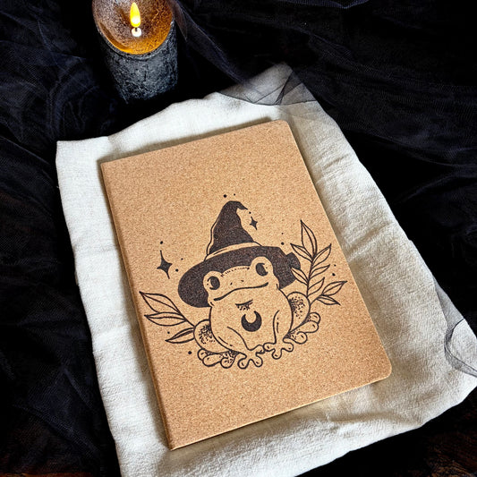 CARNET EN LIEGE GRENOUILLE (Grand format 18x25cm)